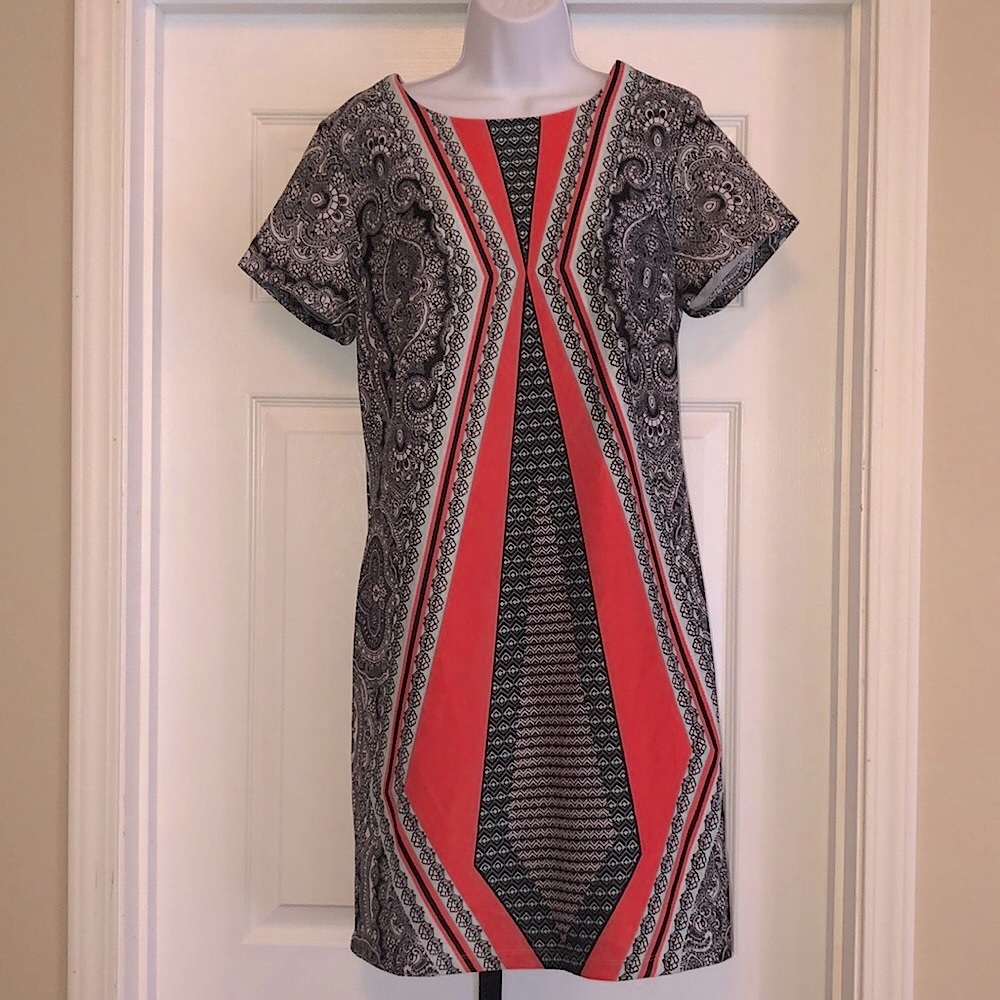 Kut from the Kloth coral and black dress, size 8